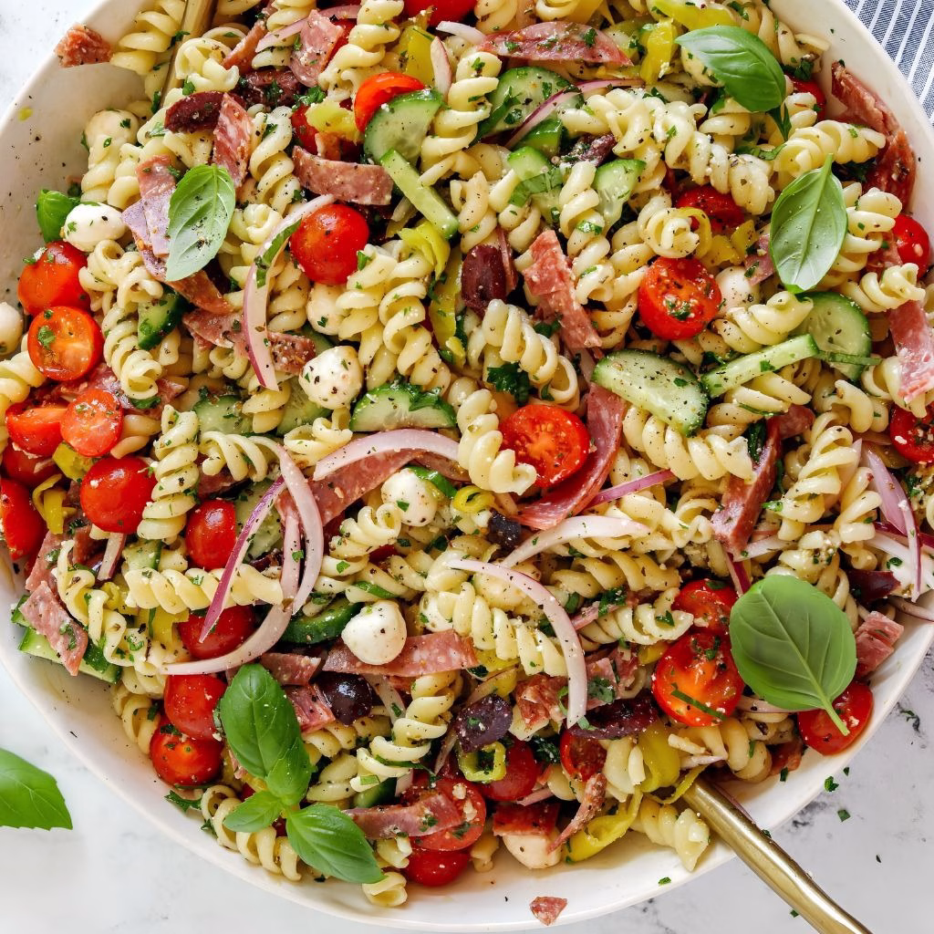 Easy Italian Antipasto Pasta Salad Recipe