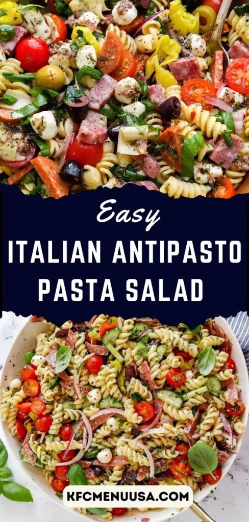 Easy Italian Antipasto Pasta Salad Recipe