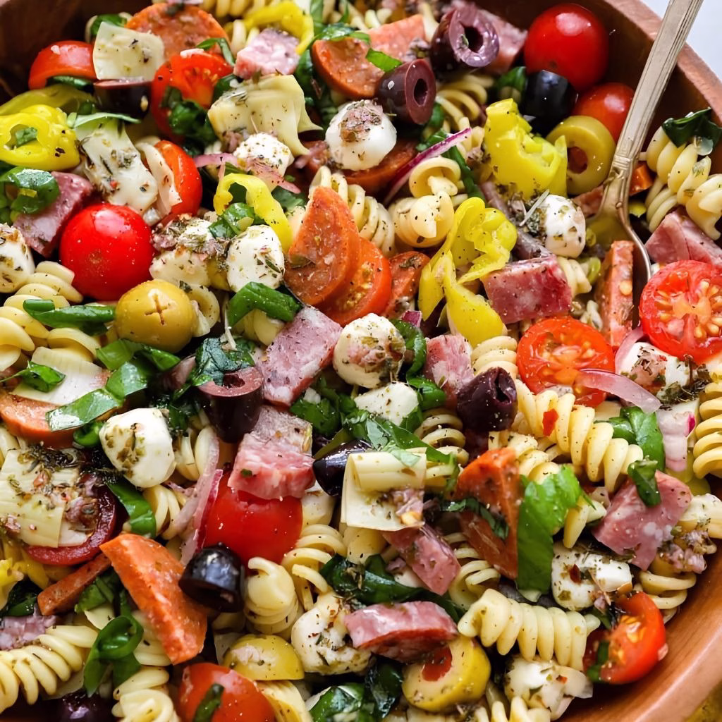 Easy Italian Antipasto Pasta Salad Recipe