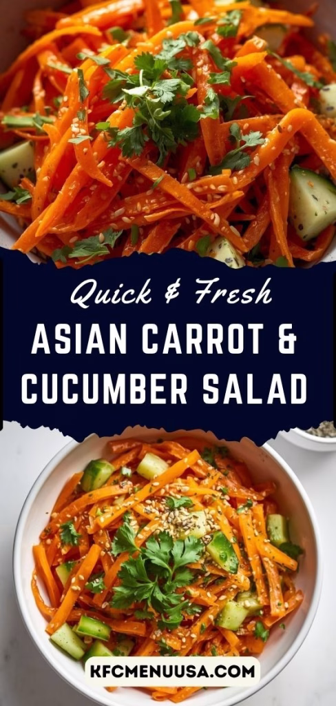 Asian Carrot & Cucumber Salad Recipe