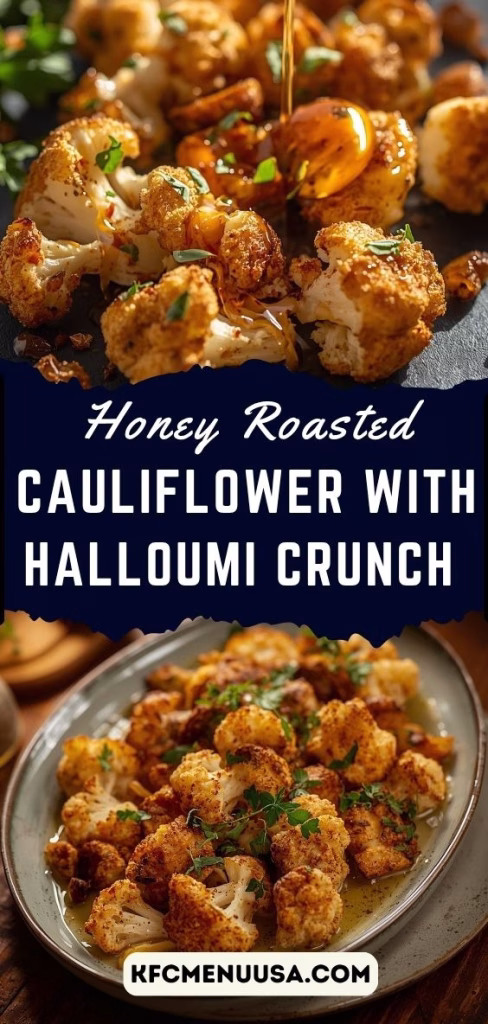 Honey Roasted Cauliflower with Halloumi Crunch Recipe