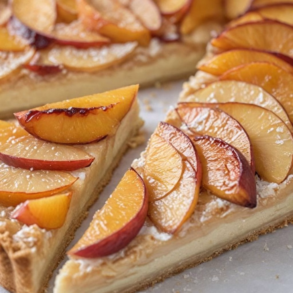 Homemade Peach Custard Pie Recipe