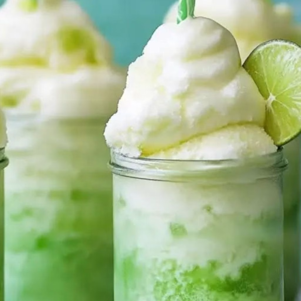 Zesty Lime Sherbet Floats Recipe