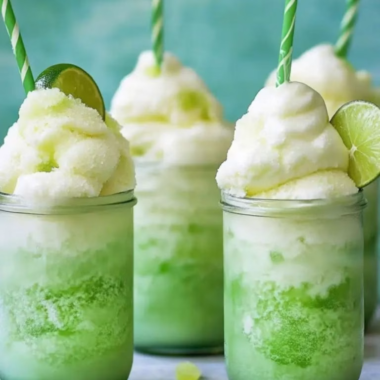 Zesty Lime Sherbet Floats Recipe