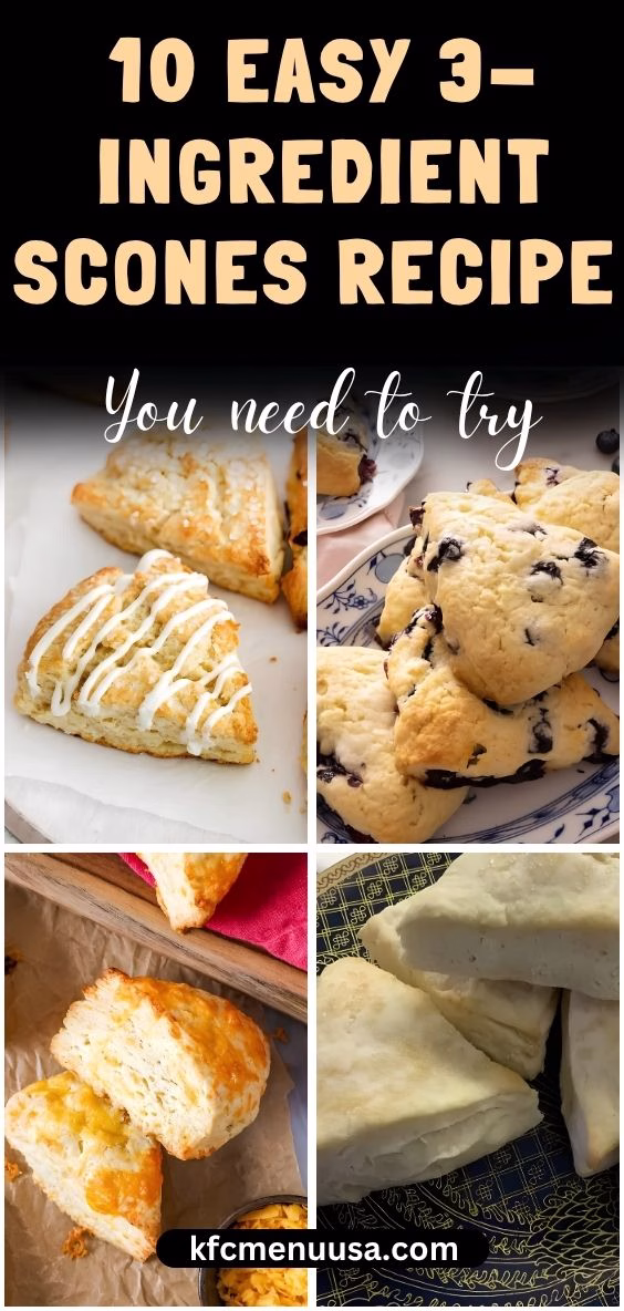 Easy 3-Ingredient Scones Recipe