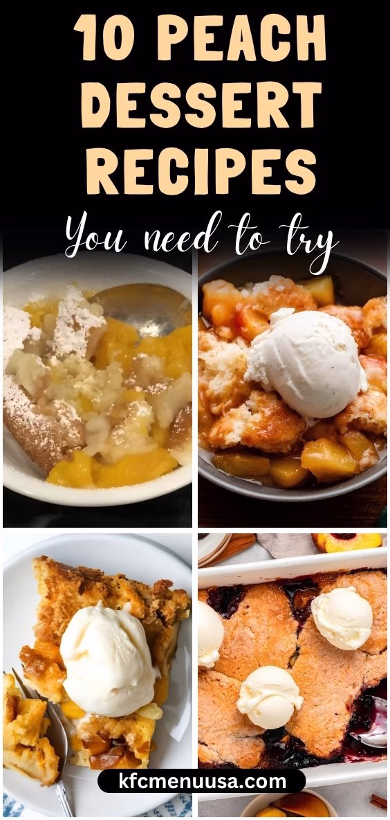 Peach Dessert Recipes