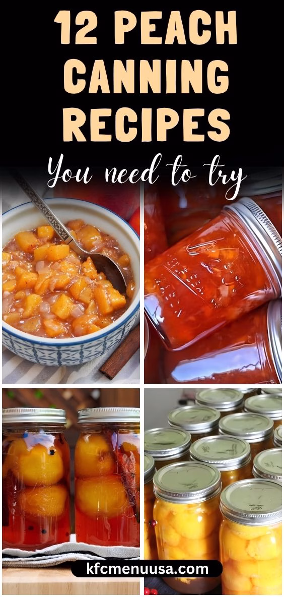 Peach Canning Recipes