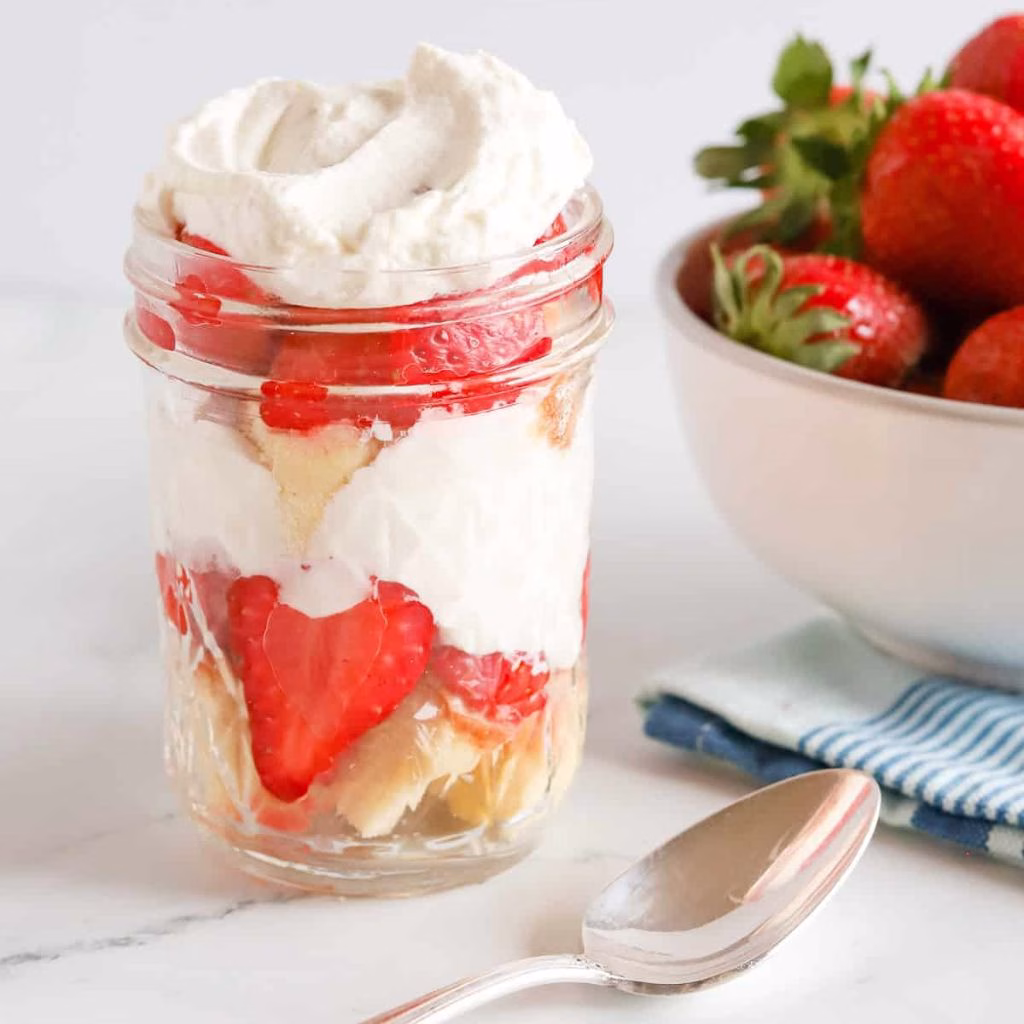 Strawberry Shortcake Ice Cream Parfait