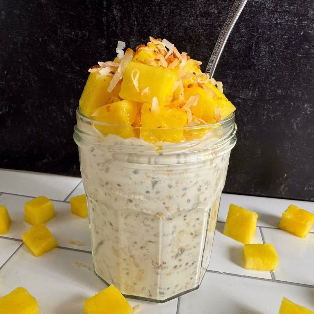 Pineapple Ginger Overnight Oats