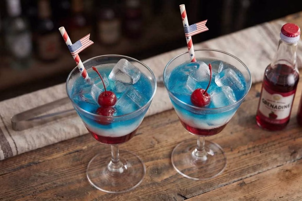 4th of July Layered Drink Recipe