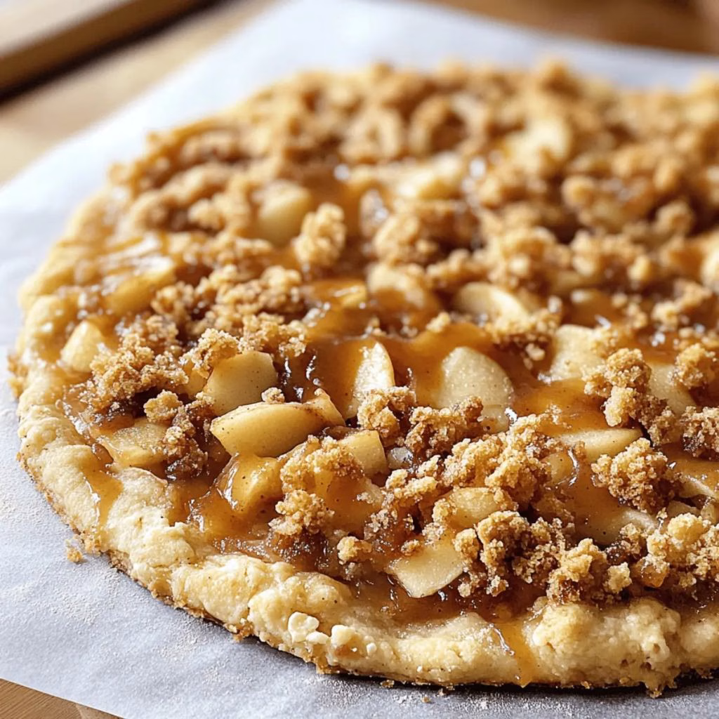 Apple Cinnamon Crisp Pizza