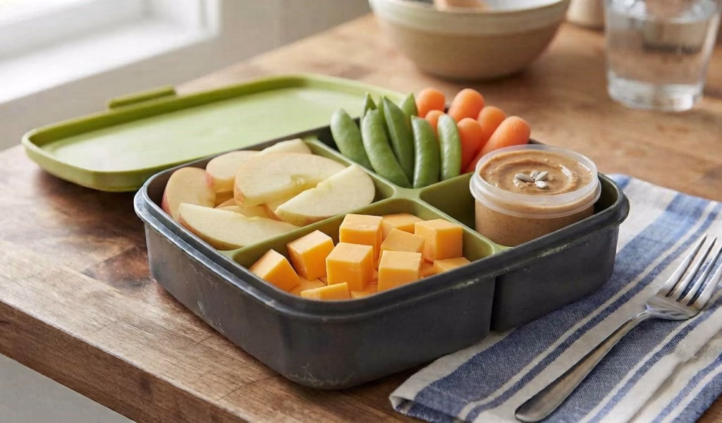 Apple and Cheese Bento Box