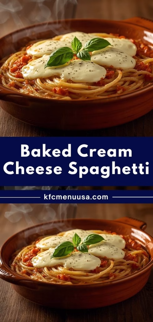 Baked Cream Cheese Spaghetti Recipe