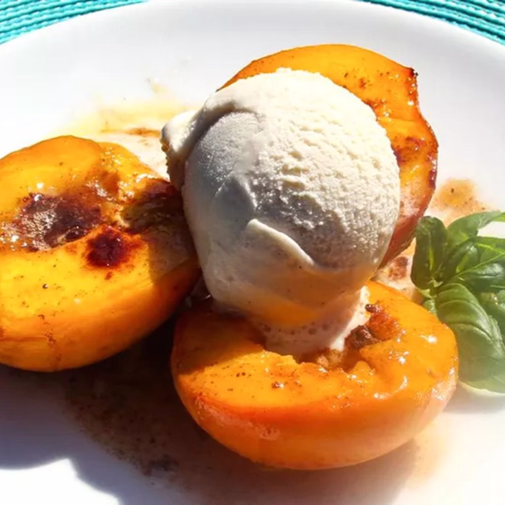 Baked Peaches and Cream