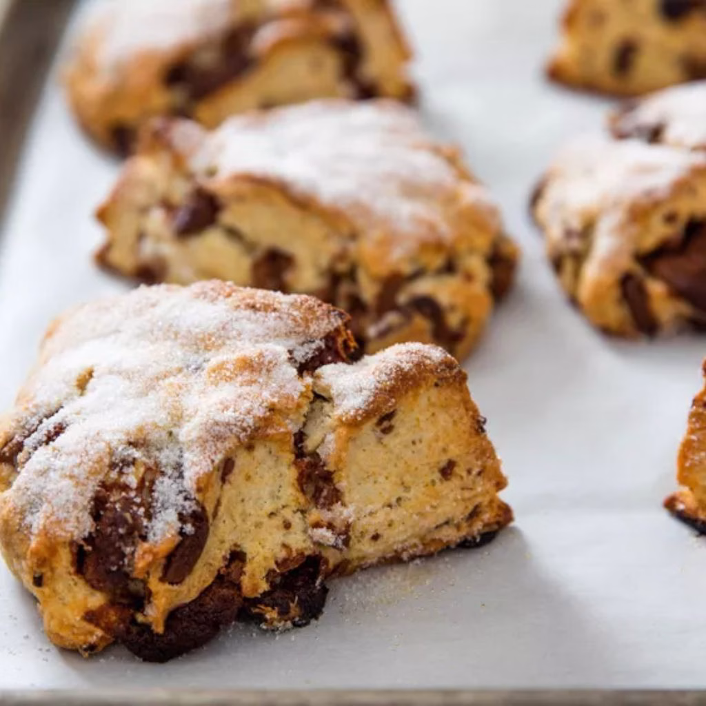 Bakery-Style Jumbo Chocolate Chip Scones