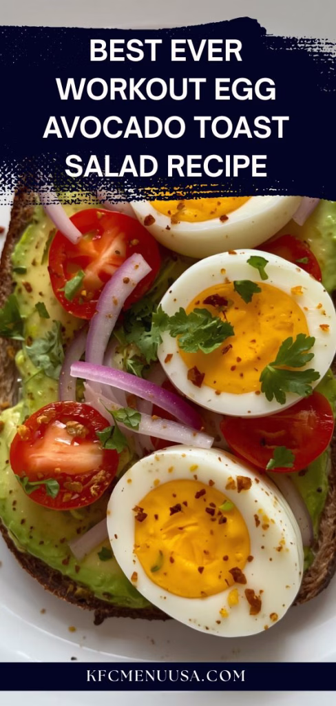 Best Ever Workout Egg Avocado Toast Salad Recipe
