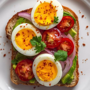 Best Ever Workout Egg Avocado Toast Salad Recipe