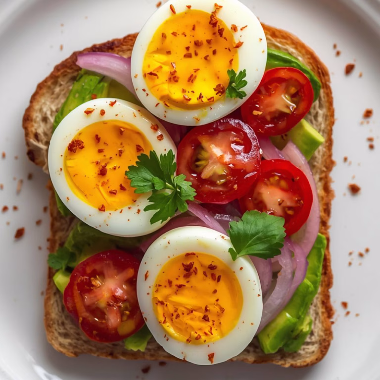 Best Ever Workout Egg Avocado Toast Salad Recipe