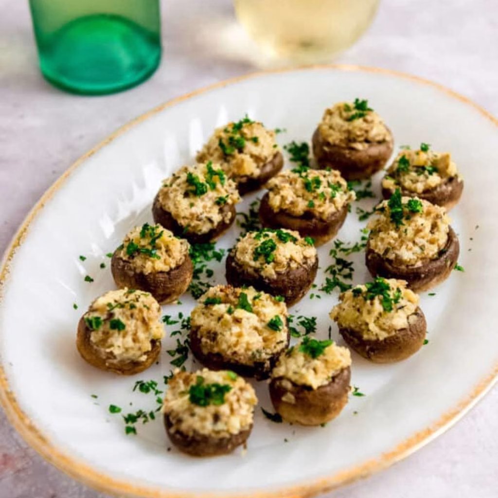 Boursin Stuffed Mushrooms