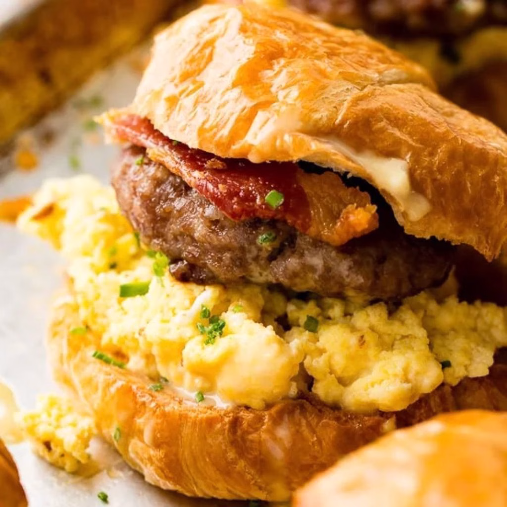 Breakfast Croissant Sandwiches