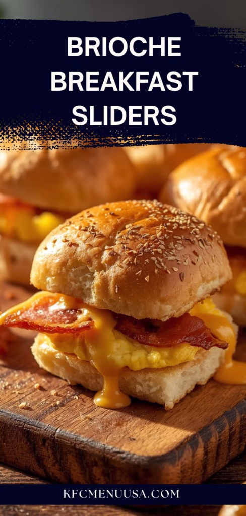 Cheesy Brioche Breakfast Sliders Recipe
