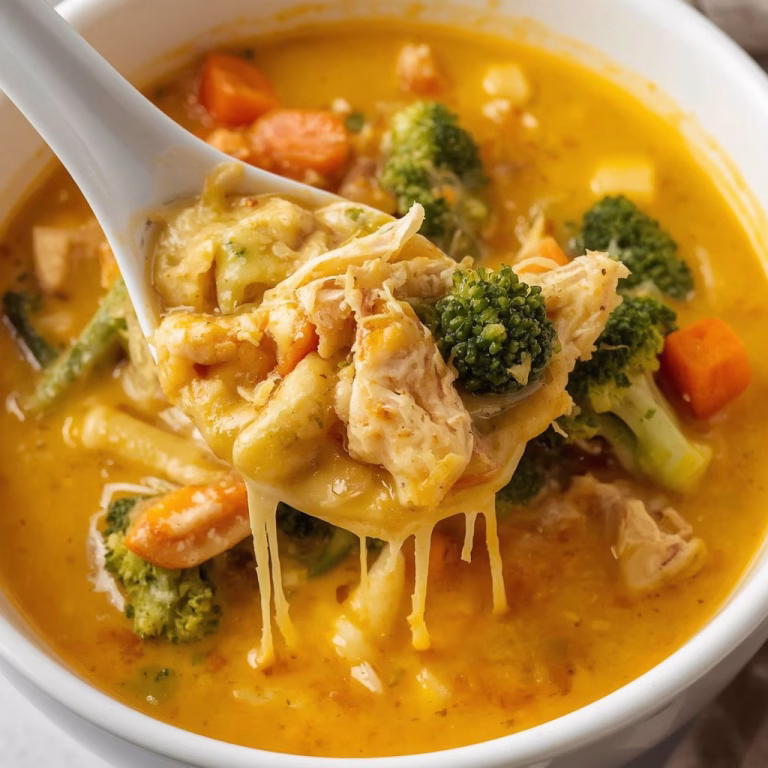 Broccoli Cheddar Lasagna Soup