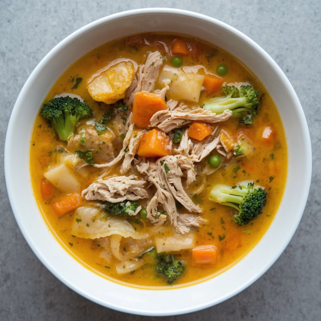 Broccoli Cheddar Lasagna Soup