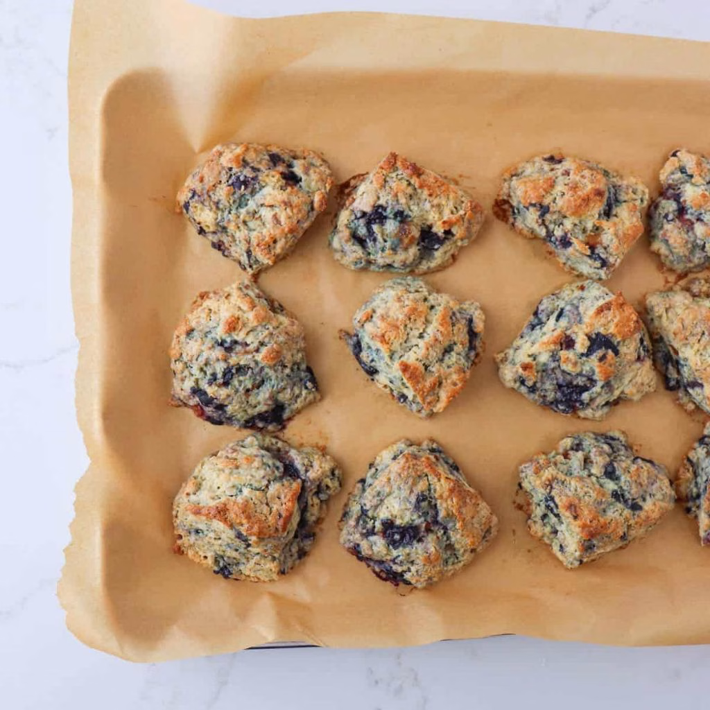 Brown Butter Blueberry Scones