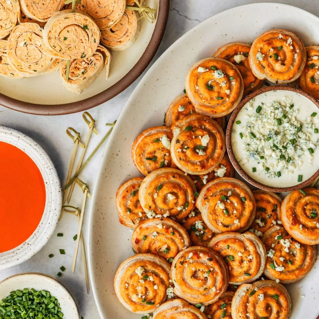Buffalo Chicken Pinwheels
