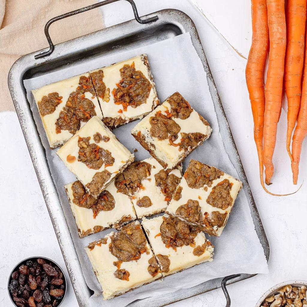 Carrot Cake Cookies with Cream Cheese Swirl