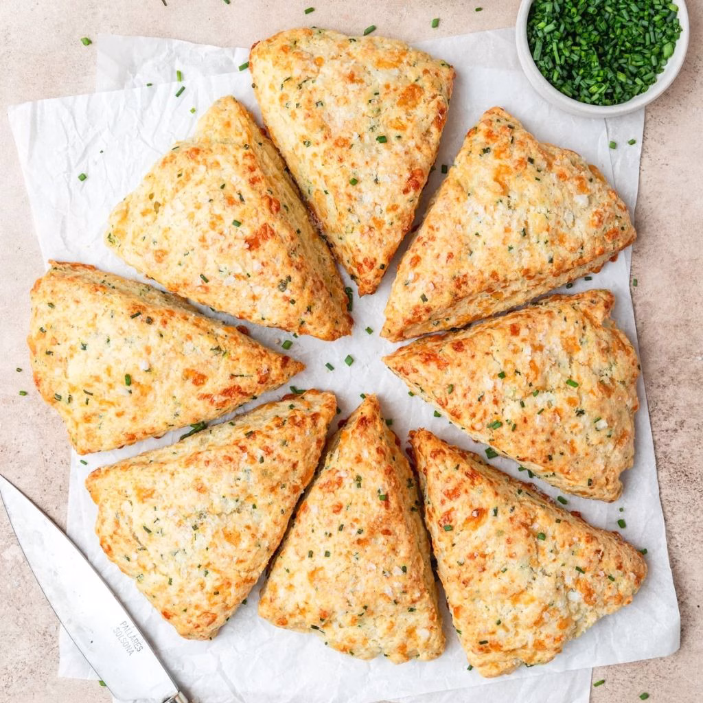 Cheddar and Chive Savory Scones