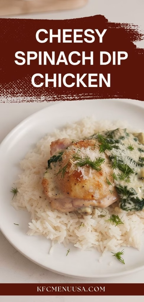 Cheesy Spinach Dip Chicken Recipe