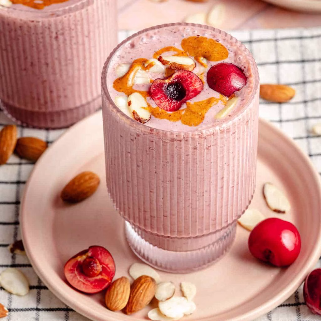 Cherry Almond Butter Smoothie