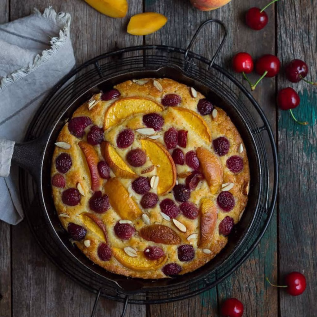 Cherry Peach Cake