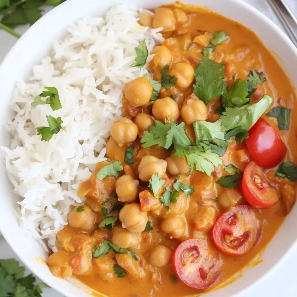 Cherry Tomato and Chickpea Curry