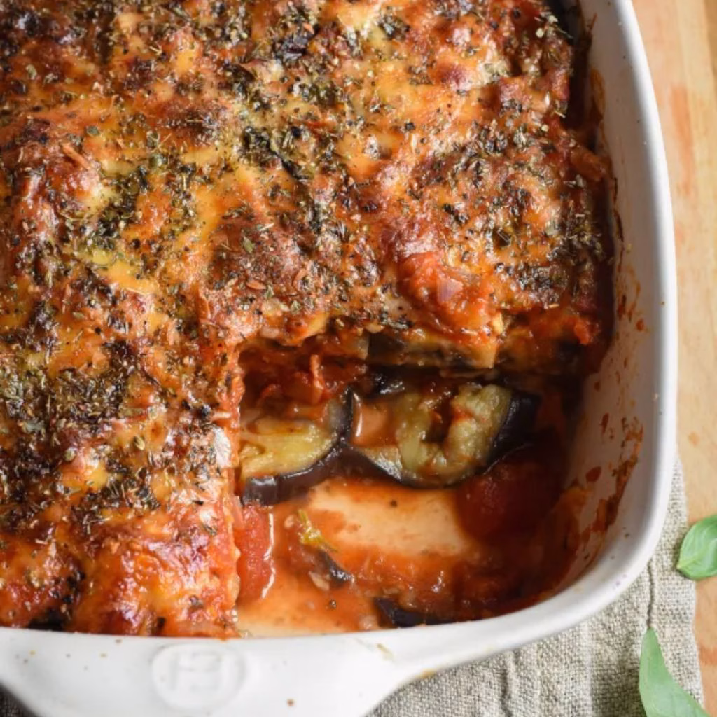 Cherry Tomato and Eggplant Gratin