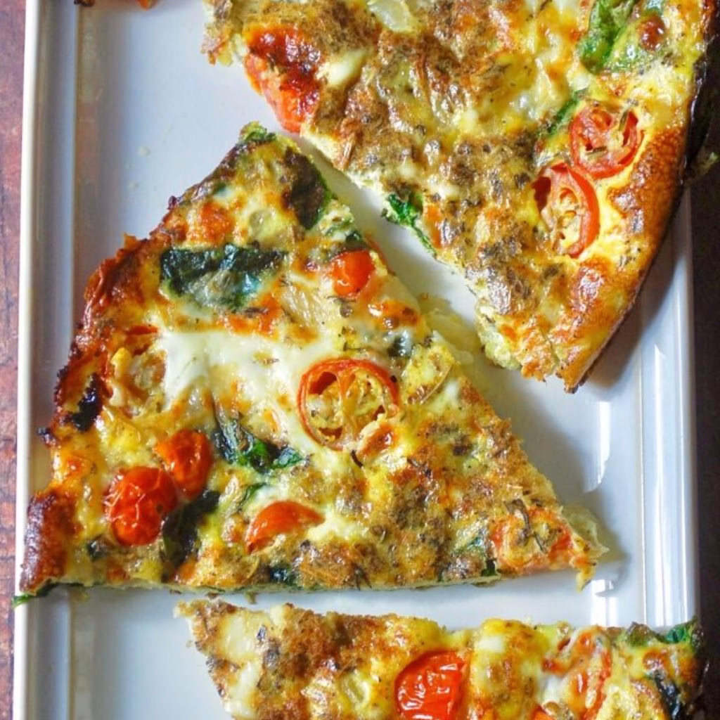 Cherry Tomato and Spinach Frittata