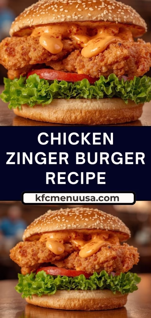 Chicken Zinger Burger Recipe