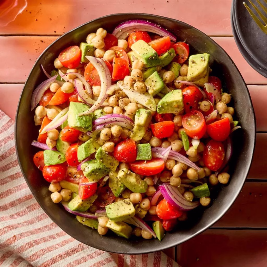 Chickpea Salad with Avocado and Lemon
