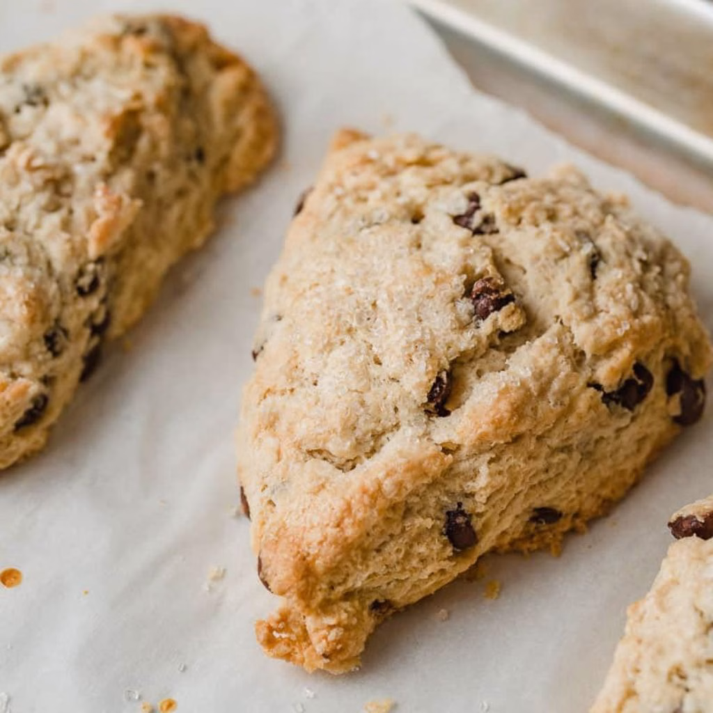 Chocolate Chip Sourdough Scones
