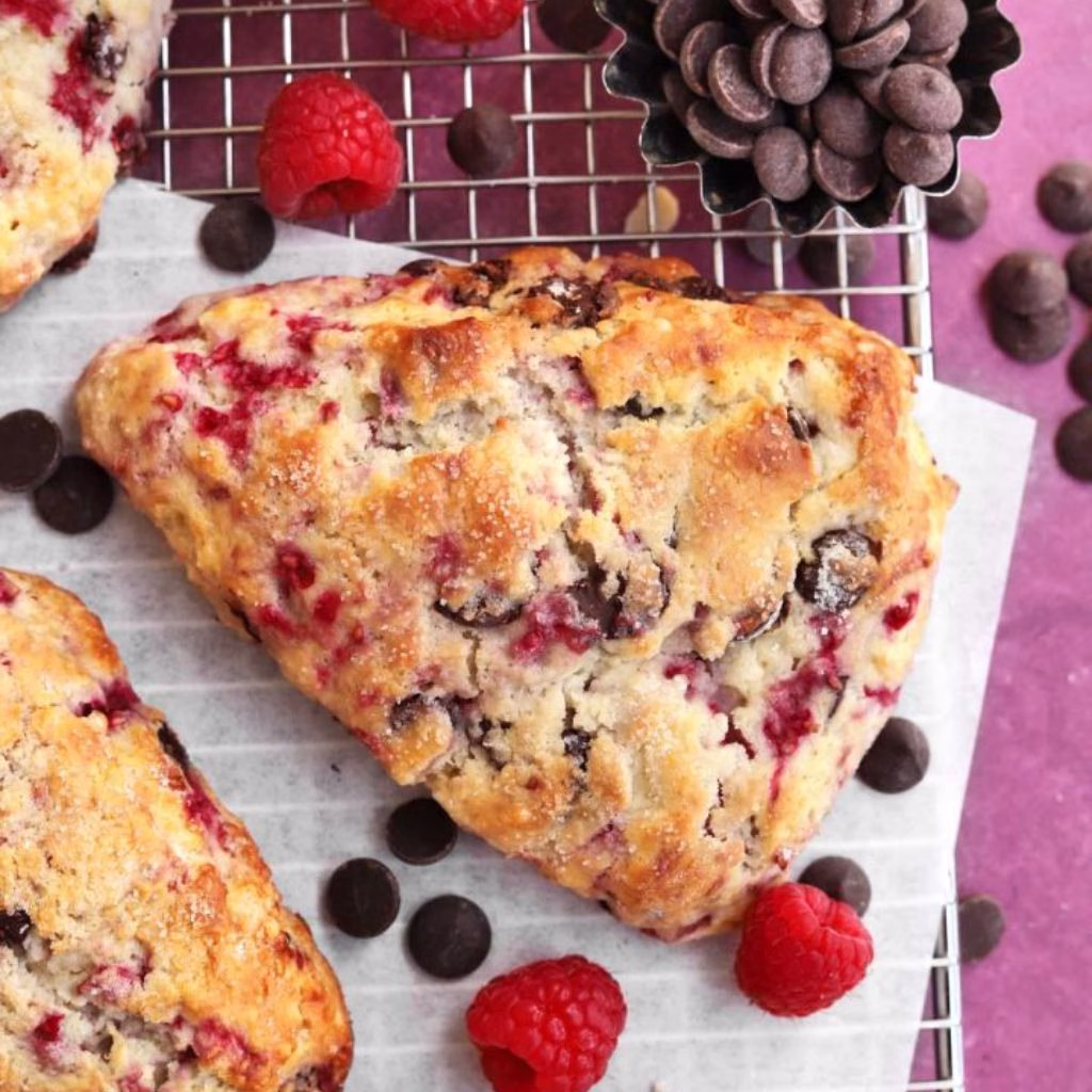 Chocolate Raspberry Scones