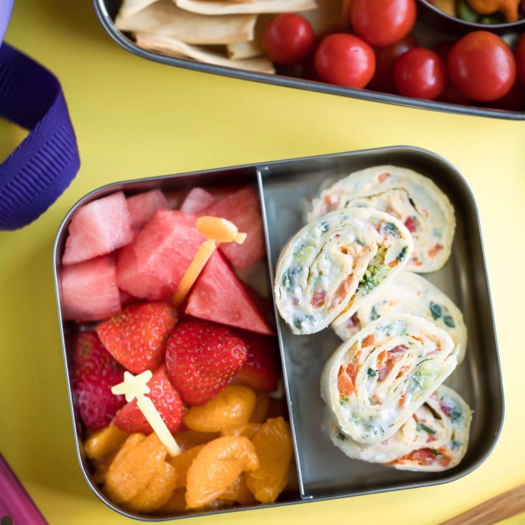 Colorful Vegetable Pinwheels with Cream Cheese