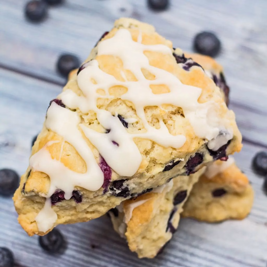 Cream Cheese Blueberry Scones