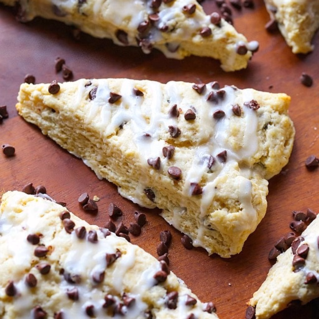 Cream Cheese Chocolate Chip Scones
