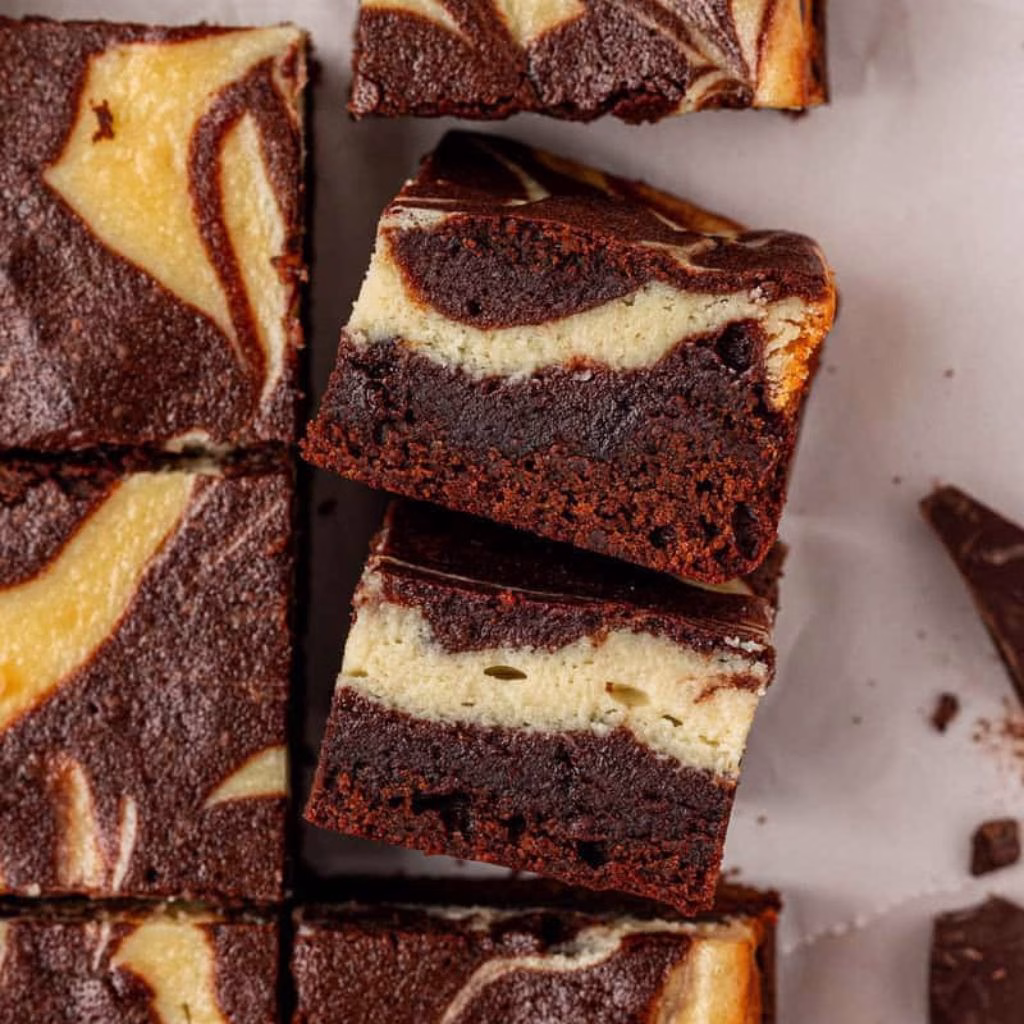 Cream Cheese Swirl Brownies