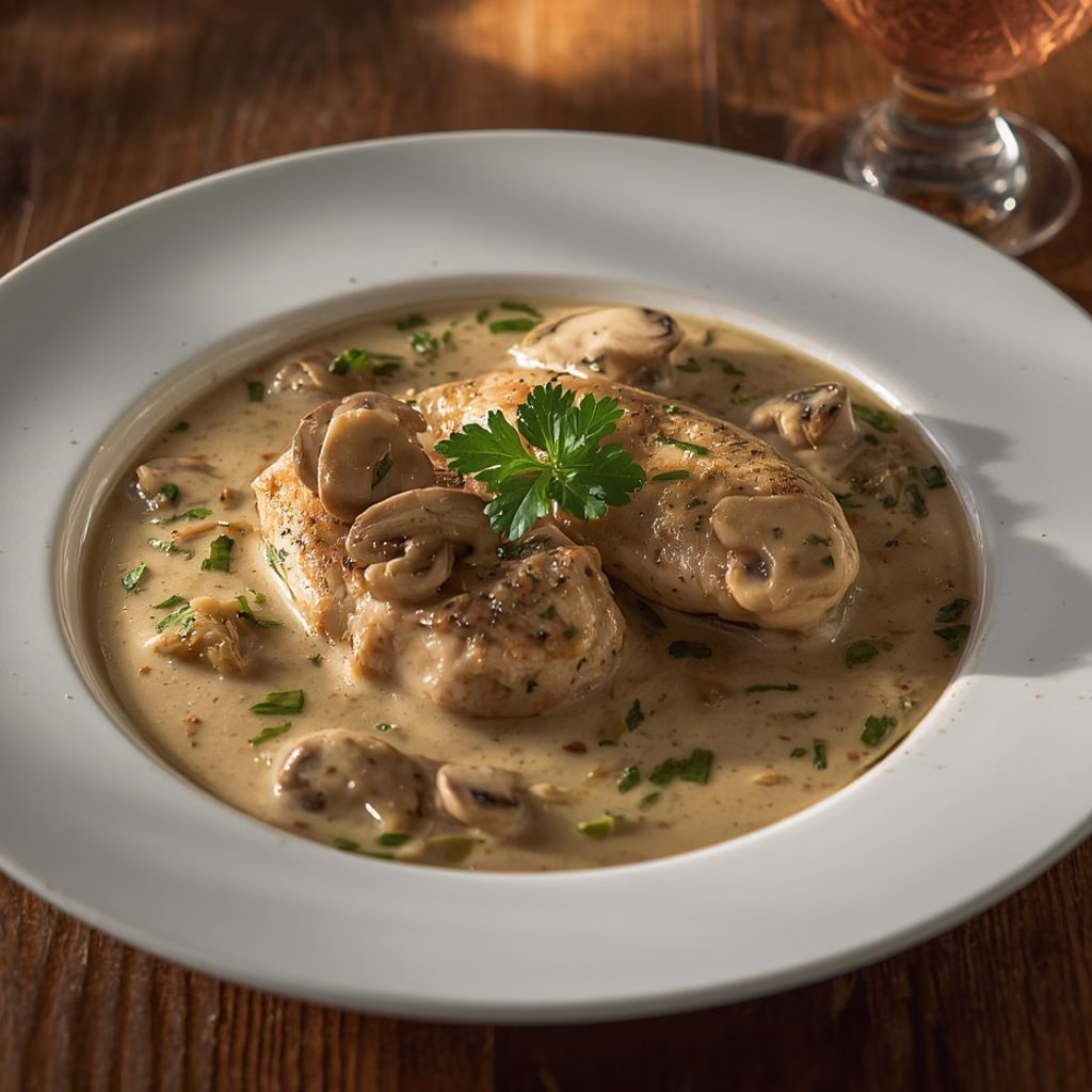 Creamy Chicken in Mushroom Sauce Recipe