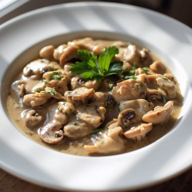 Creamy Chicken in Mushroom Sauce Recipe