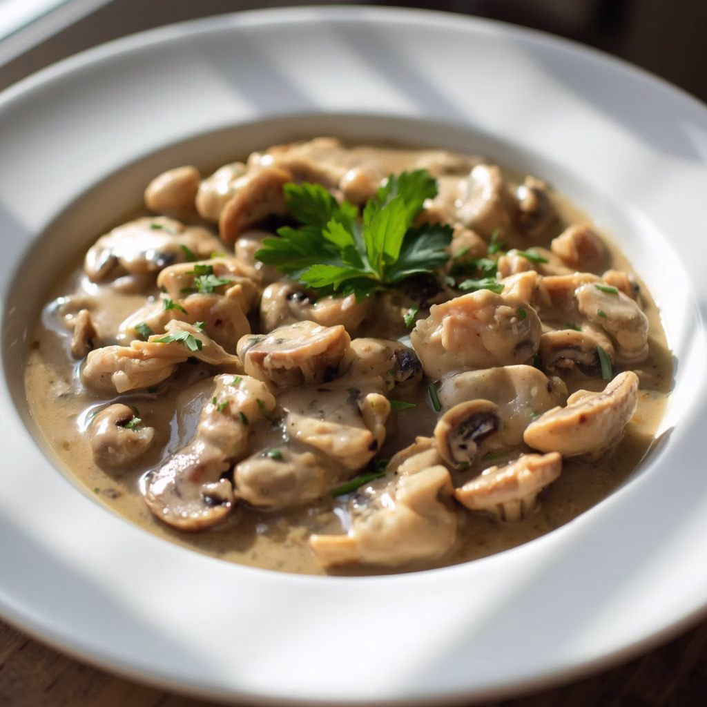 Creamy Chicken in Mushroom Sauce Recipe