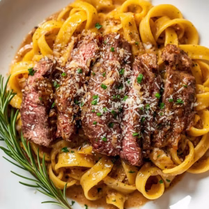 Creamy Steak Pasta Recipe