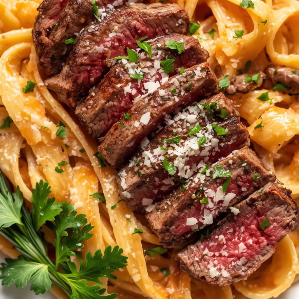 Creamy Steak Pasta Recipe